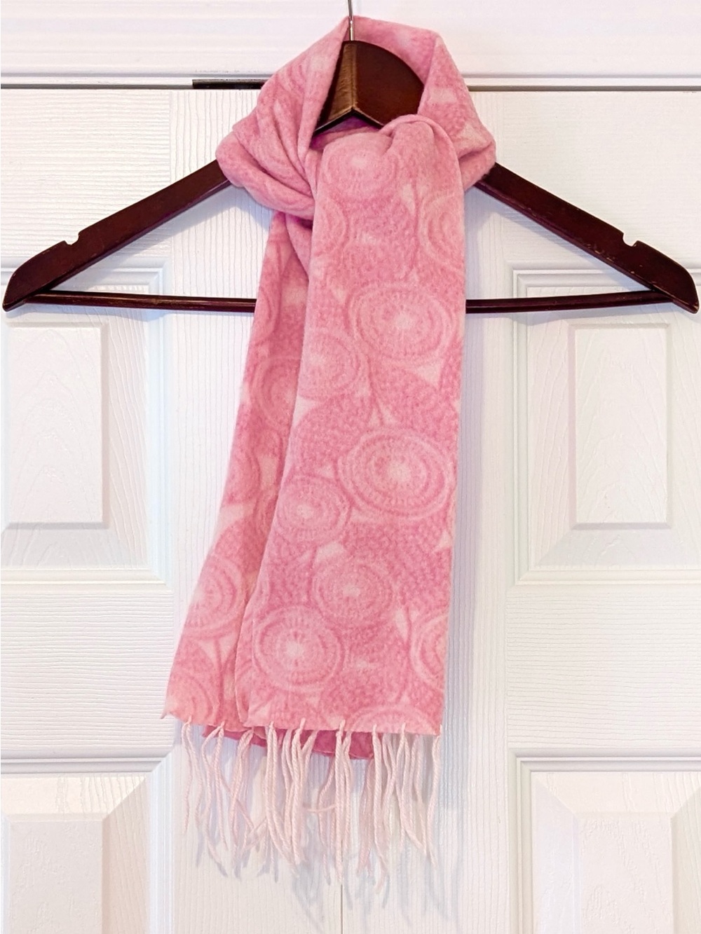 Y2k Vintage Floral Pink Scarf